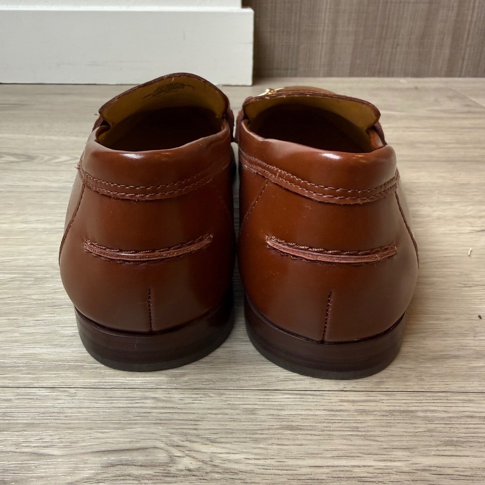 J. Crew Brown Leather Horsebit Loafers - Picture 9 of 13